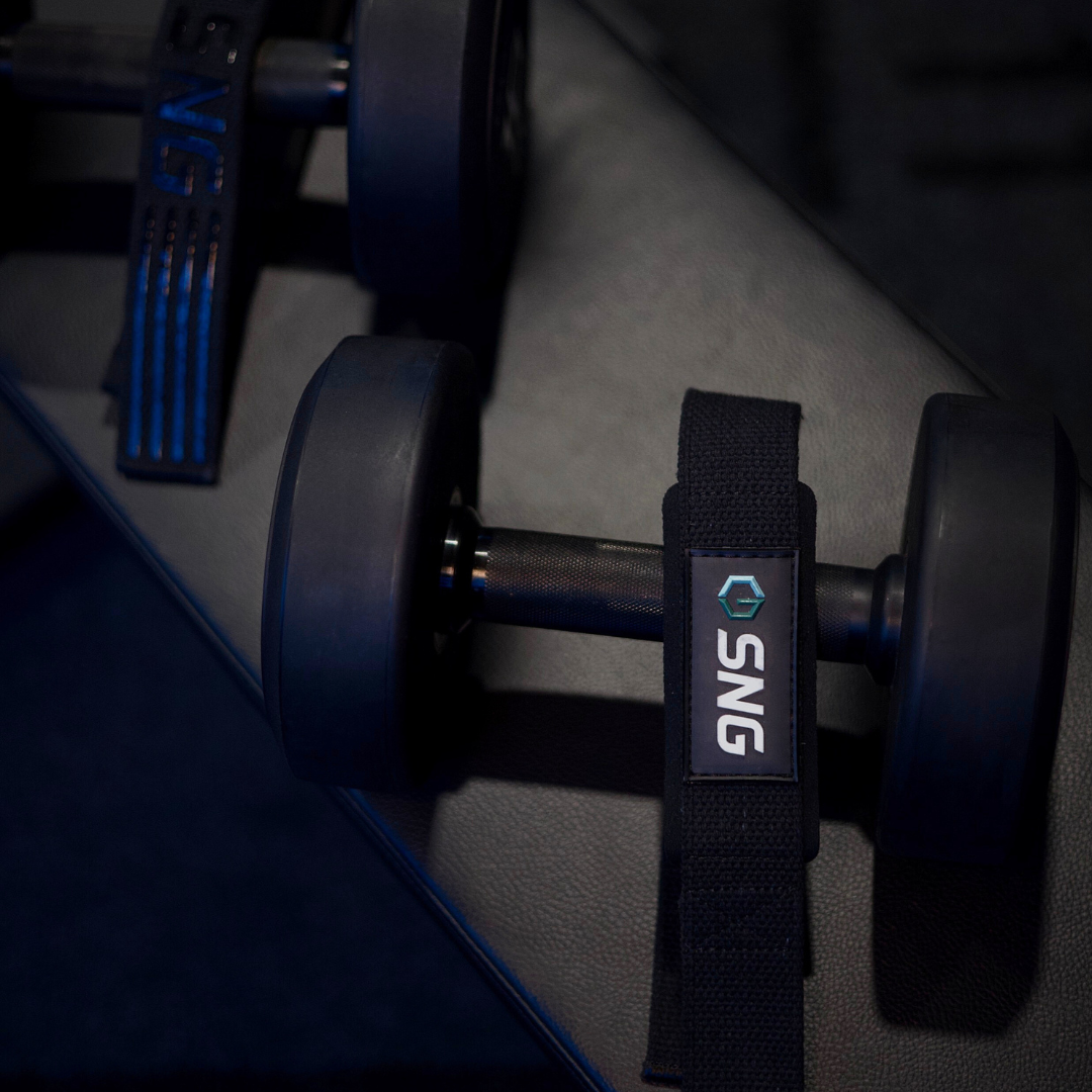 Cotton Lifting Strap Pair - Black