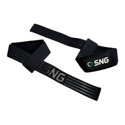 Cotton Lifting Strap Pair - Black
