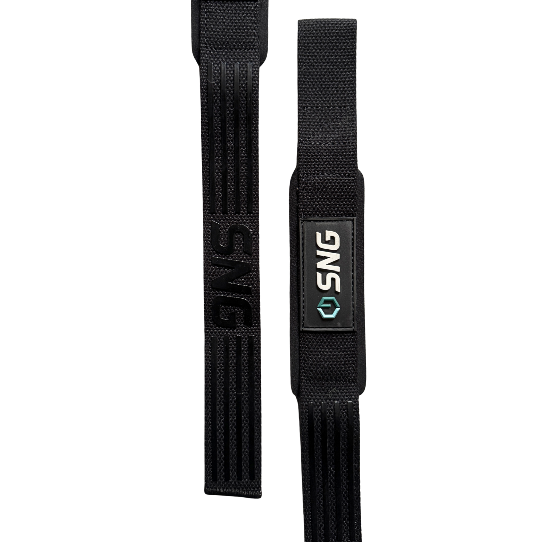 Cotton Lifting Strap Pair - Black