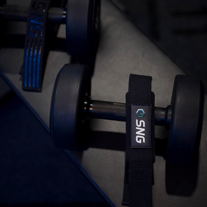 Cotton Lifting Strap Pair - Black